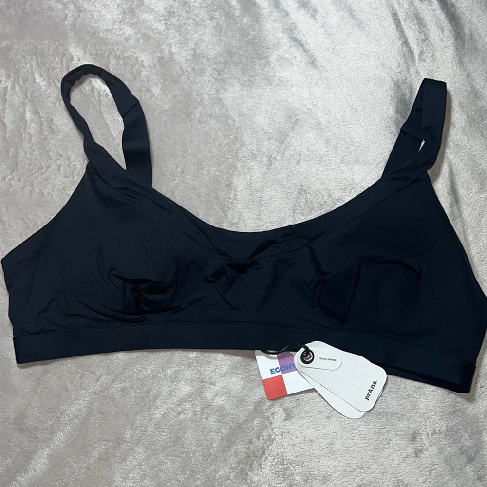 Prana Black Sugar Shore Bikini Top